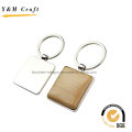 Factory Hot Sale Square Shape Wooden Key Ring (Y03919)